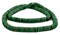 The Bead Chest 10mm Emerald Green Bone Button Beads: Nepal Flat Round Disk Heishi Beads for DIY Necklace Jewelry Making